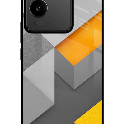 Abstract IQOO Z7 Pro 5G Glass Case Back Cover by Casekaro