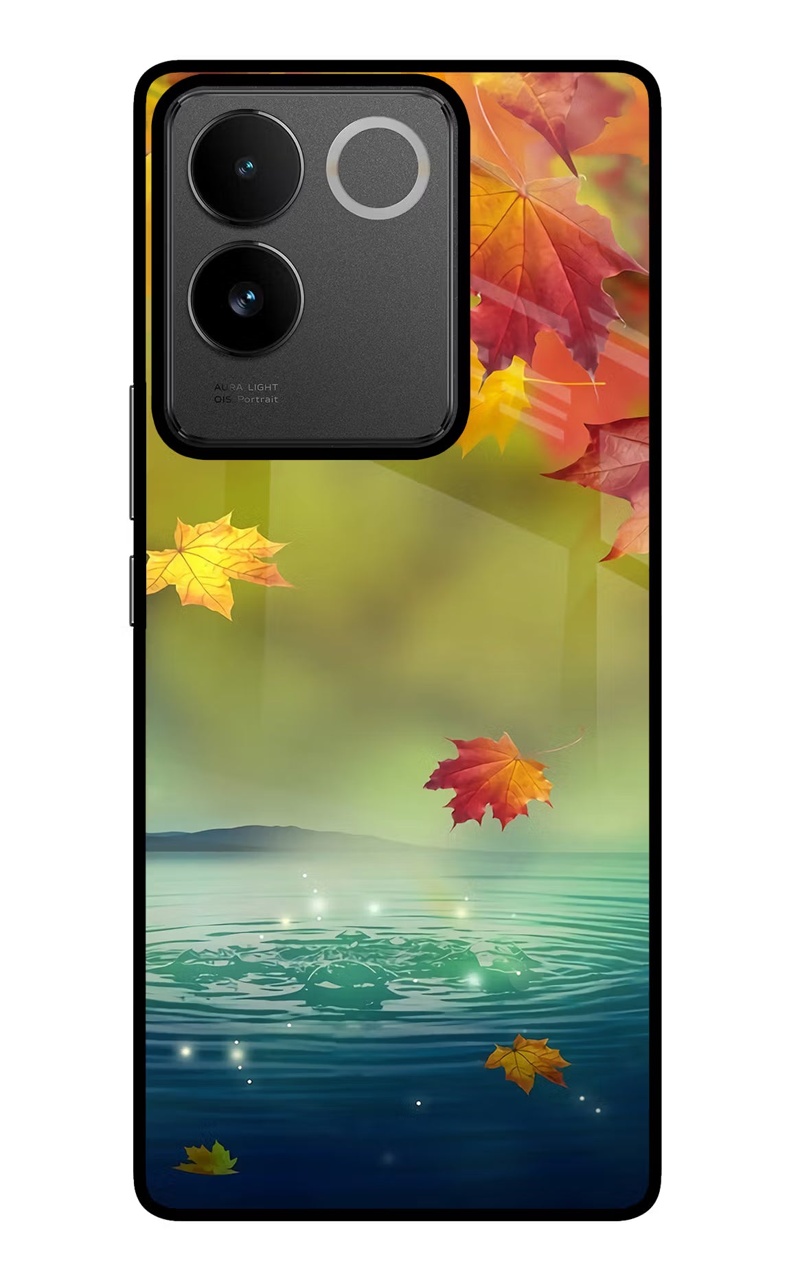 Flowers IQOO Z7 Pro 5G Glass Case Back Cover by Casekaro