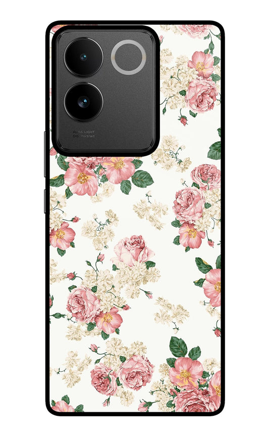 Flowers IQOO Z7 Pro 5G Glass Case