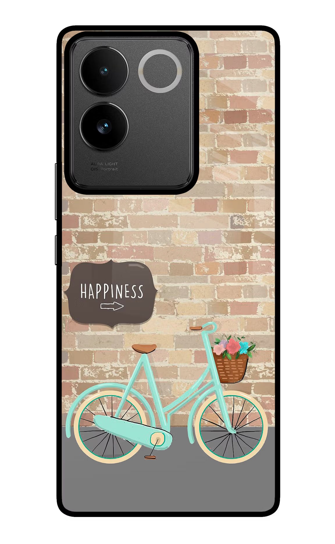 Happiness Artwork IQOO Z7 Pro 5G Glass Case Back Cover by Casekaro