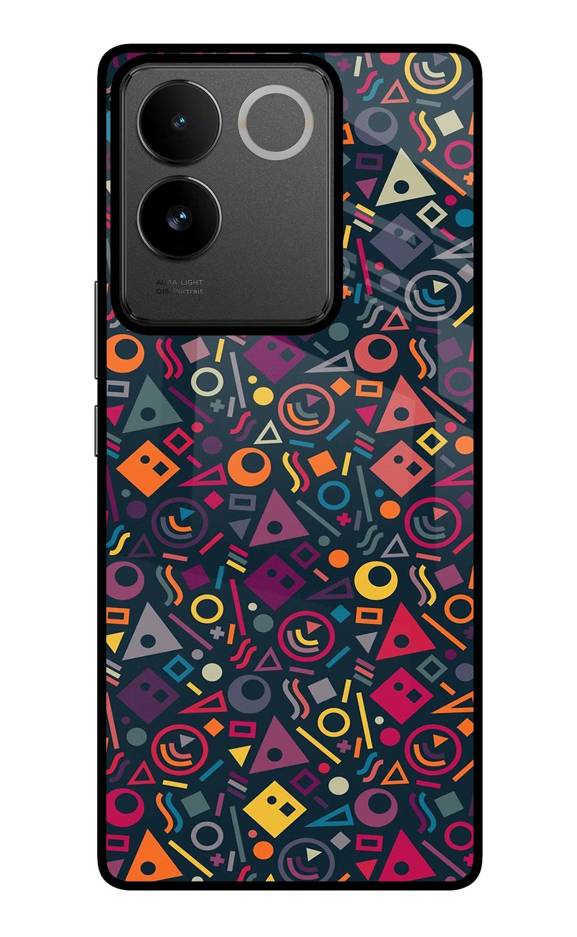 Geometric Abstract IQOO Z7 Pro 5G Glass Case Back Cover by Casekaro