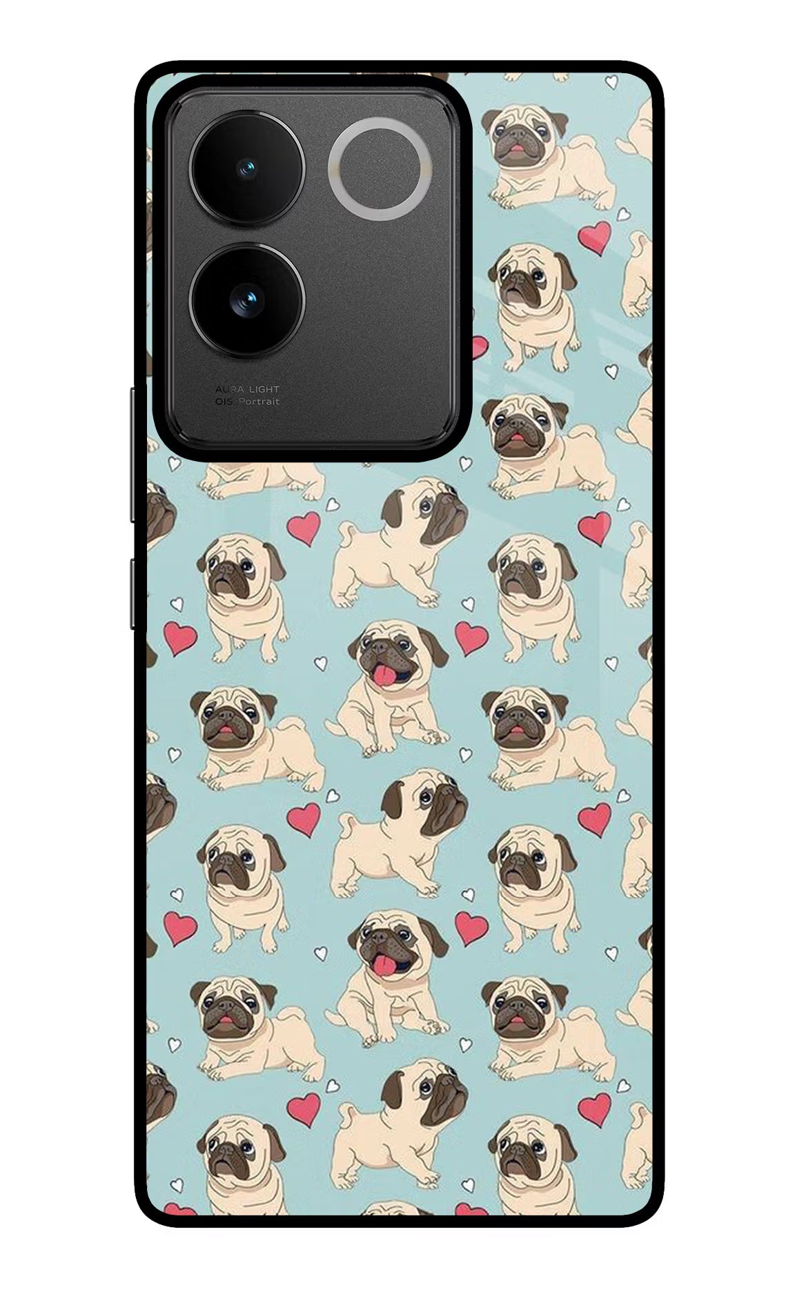 Pug Dog IQOO Z7 Pro 5G Glass Case Back Cover by Casekaro