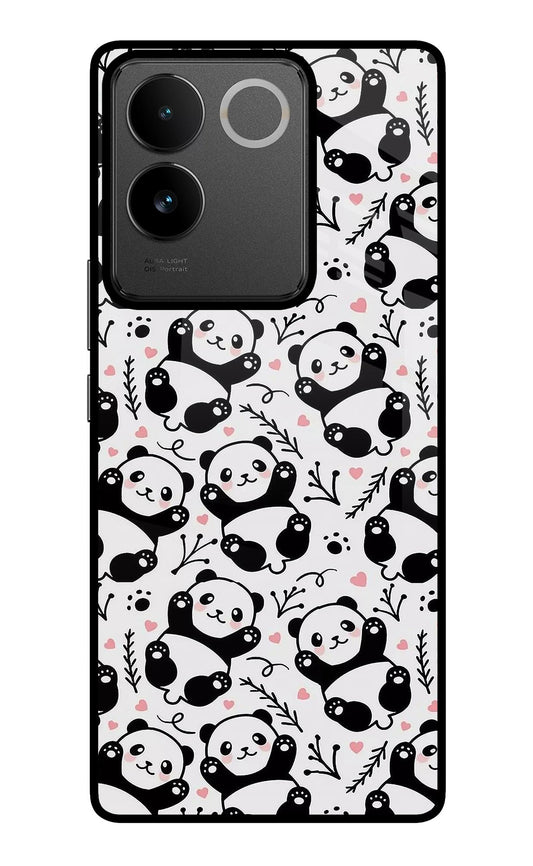Cute Panda IQOO Z7 Pro 5G Glass Case