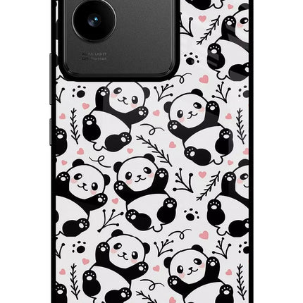 Cute Panda IQOO Z7 Pro 5G Glass Case