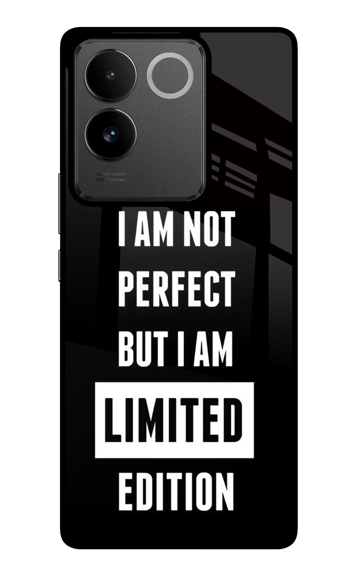 I Am Not Perfect But I Am Limited Edition IQOO Z7 Pro 5G Glass Case