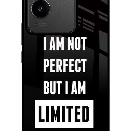 I Am Not Perfect But I Am Limited Edition IQOO Z7 Pro 5G Glass Case Back Cover by Casekaro