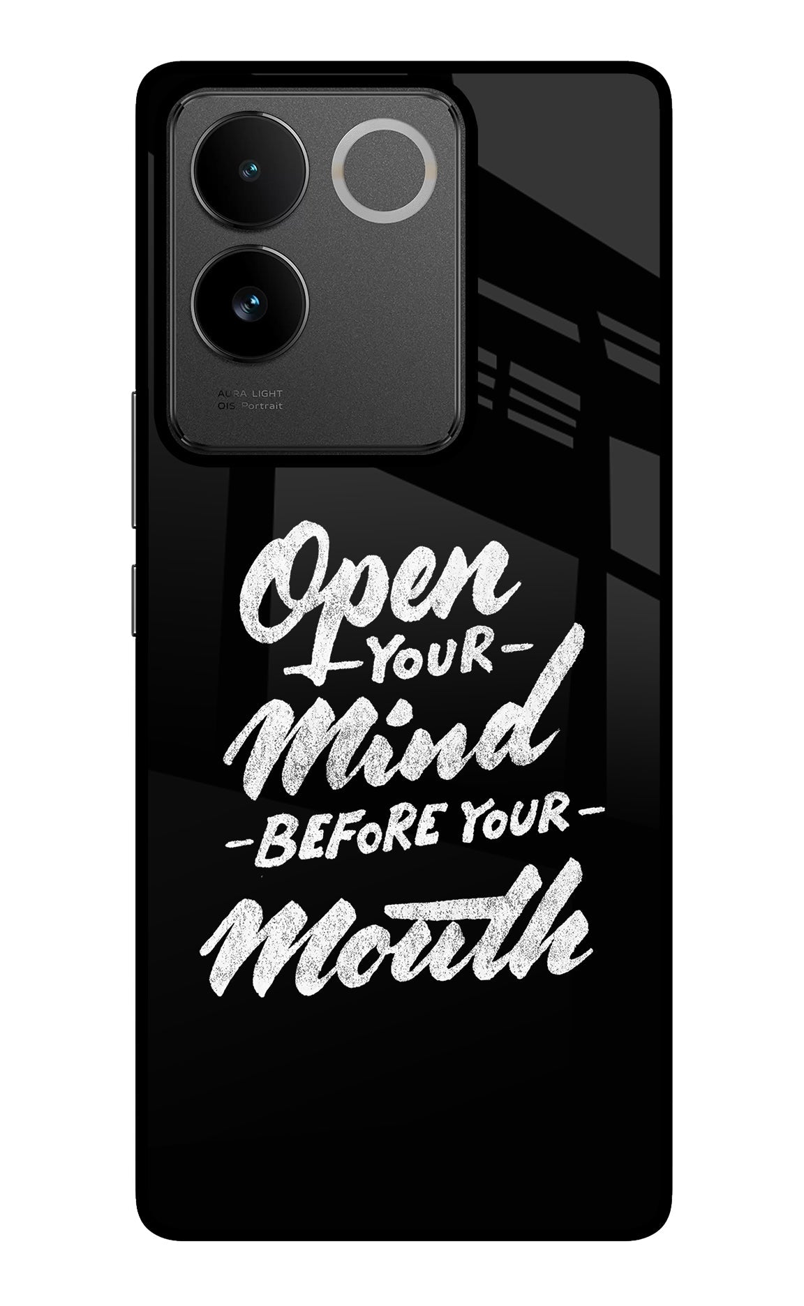 Open Your Mind Before Your Mouth IQOO Z7 Pro 5G Back Cover