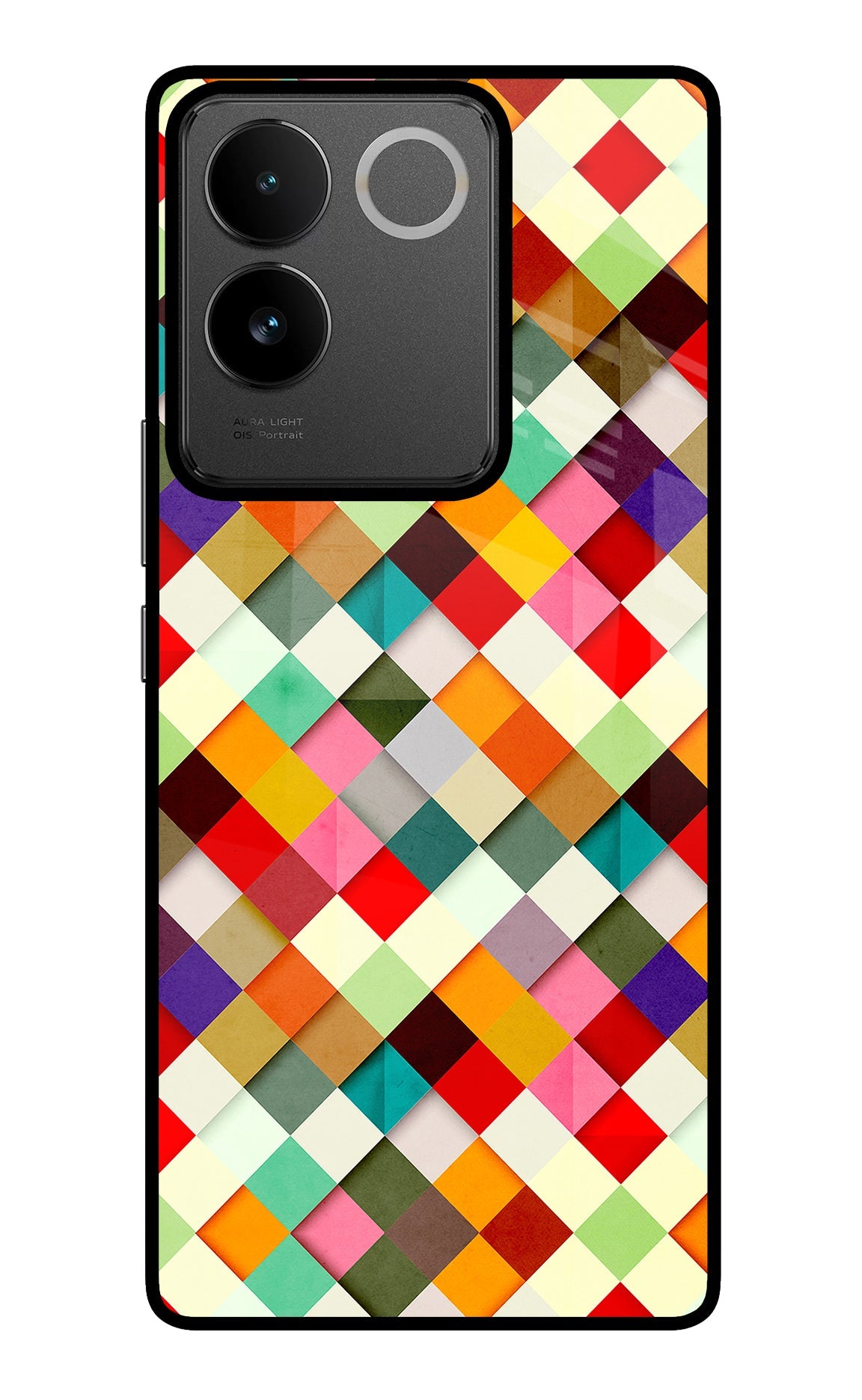 Geometric Abstract Colorful IQOO Z7 Pro 5G Glass Case