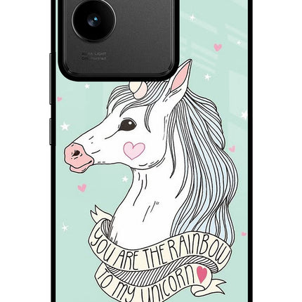 Unicorn Wallpaper IQOO Z7 Pro 5G Glass Case Back Cover by Casekaro