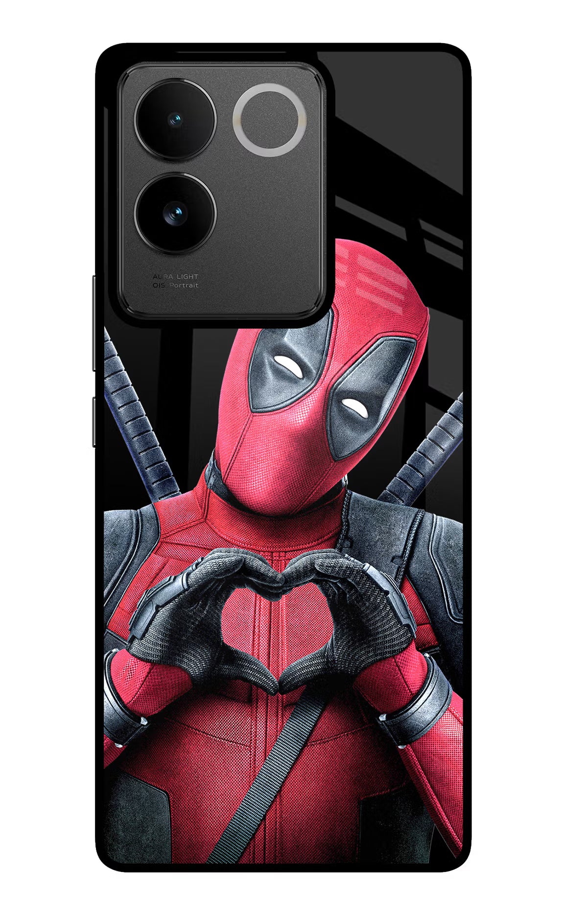 Deadpool IQOO Z7 Pro 5G Glass Case Back Cover by Casekaro
