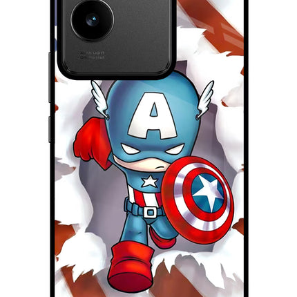 Captain America IQOO Z7 Pro 5G Glass Case