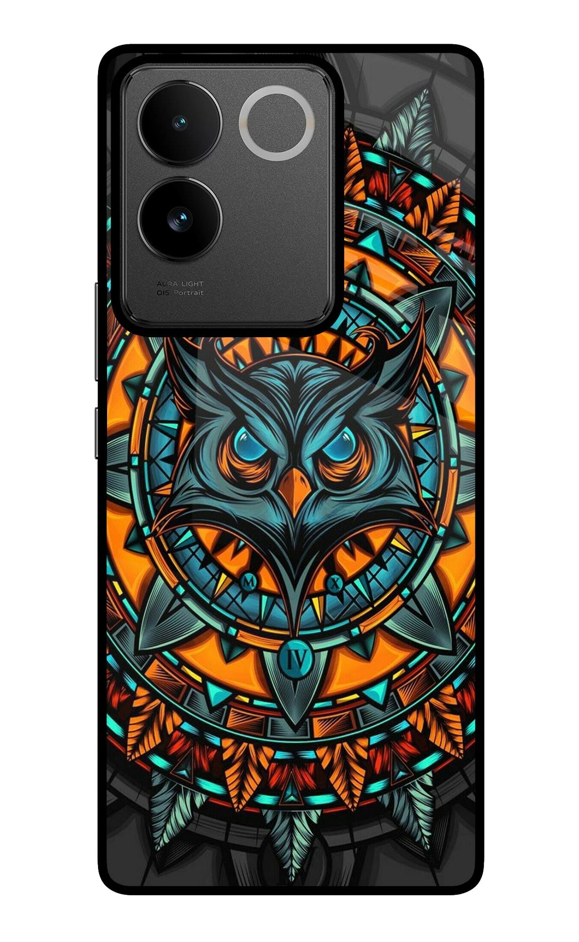 Angry Owl Art IQOO Z7 Pro 5G Glass Case