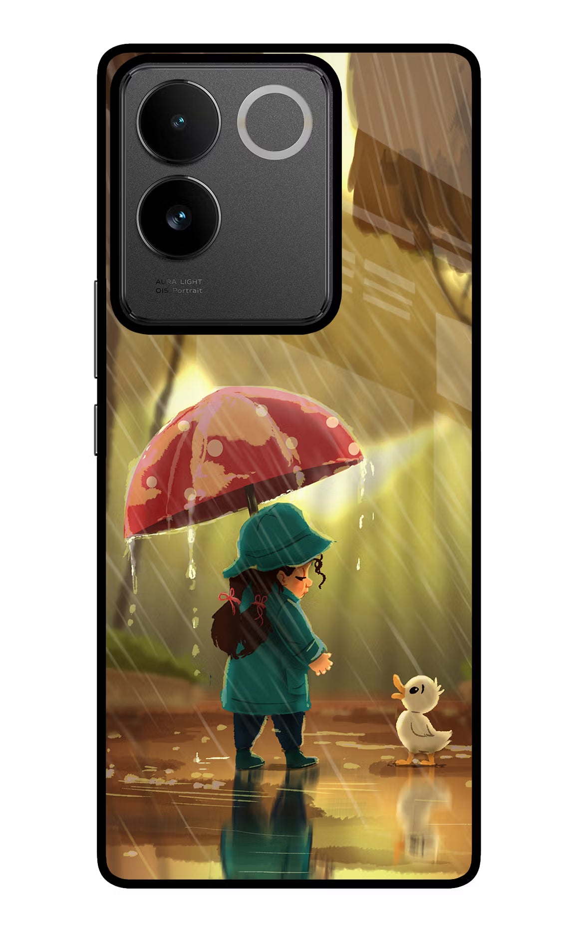 Rainy Day IQOO Z7 Pro 5G Glass Case Back Cover by Casekaro