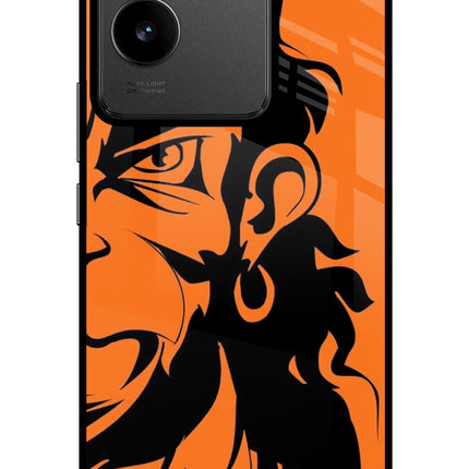 Hanuman IQOO Z7 Pro 5G Glass Case Back Cover by Casekaro