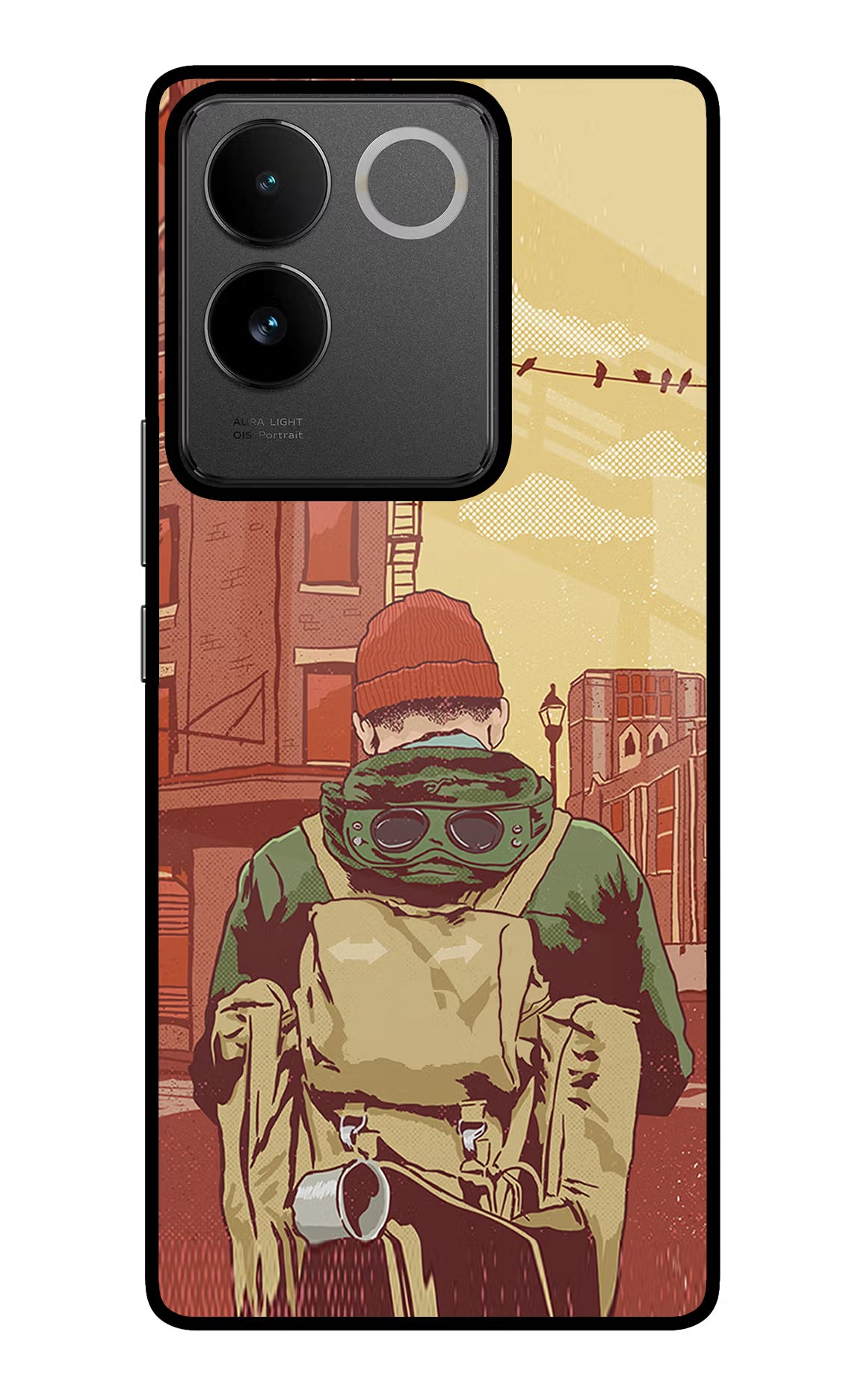 Adventurous IQOO Z7 Pro 5G Glass Case Back Cover by Casekaro