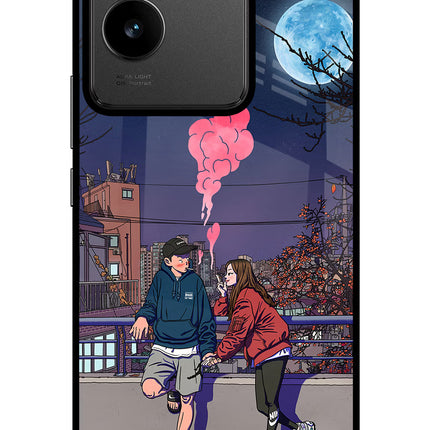 Chilling Couple IQOO Z7 Pro 5G Glass Case