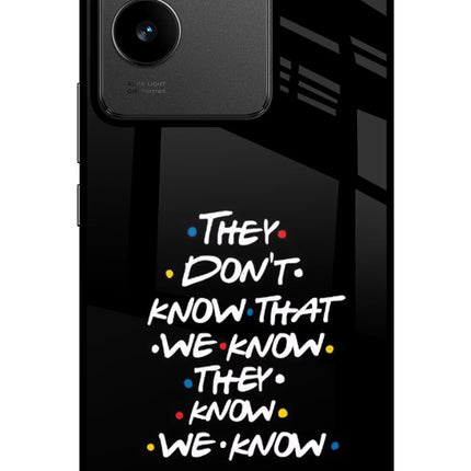 FRIENDS Dialogue IQOO Z7 Pro 5G Glass Case Back Cover by Casekaro