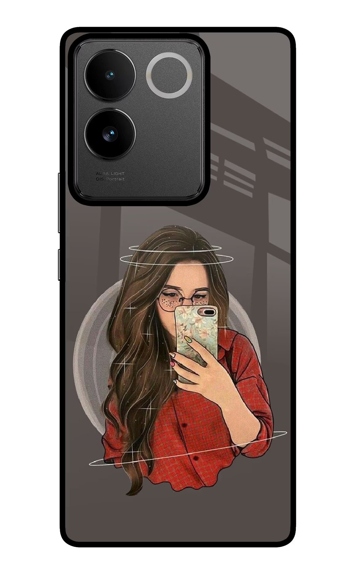 Selfie Queen IQOO Z7 Pro 5G Glass Case Back Cover by Casekaro