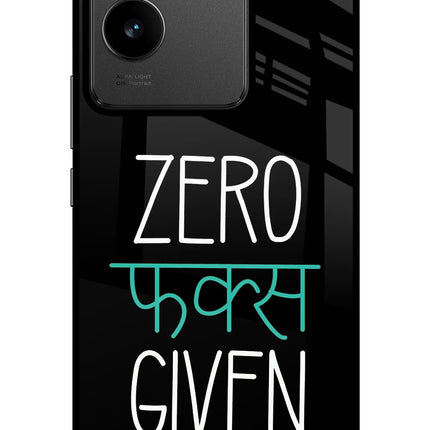 Zero Fucks Given IQOO Z7 Pro 5G Glass Case