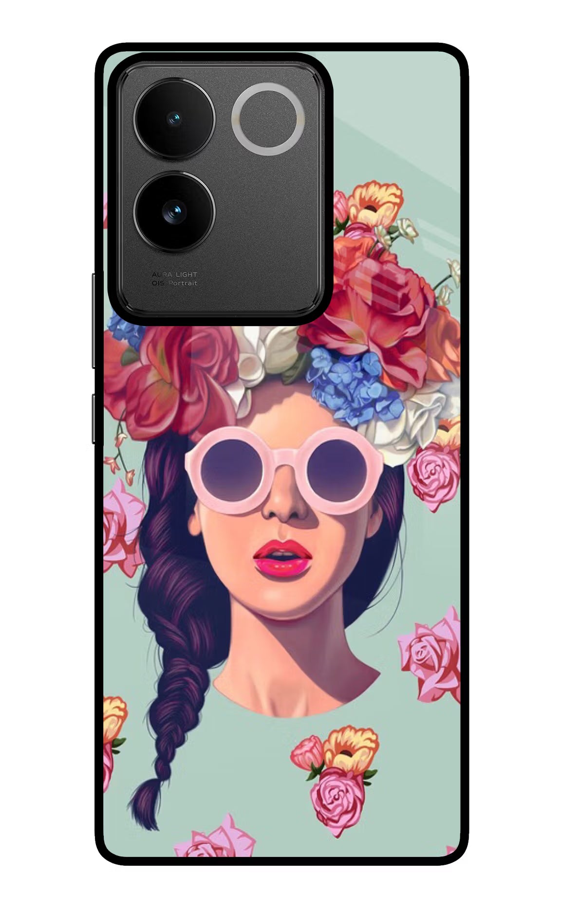 Pretty Girl IQOO Z7 Pro 5G Glass Case Back Cover by Casekaro