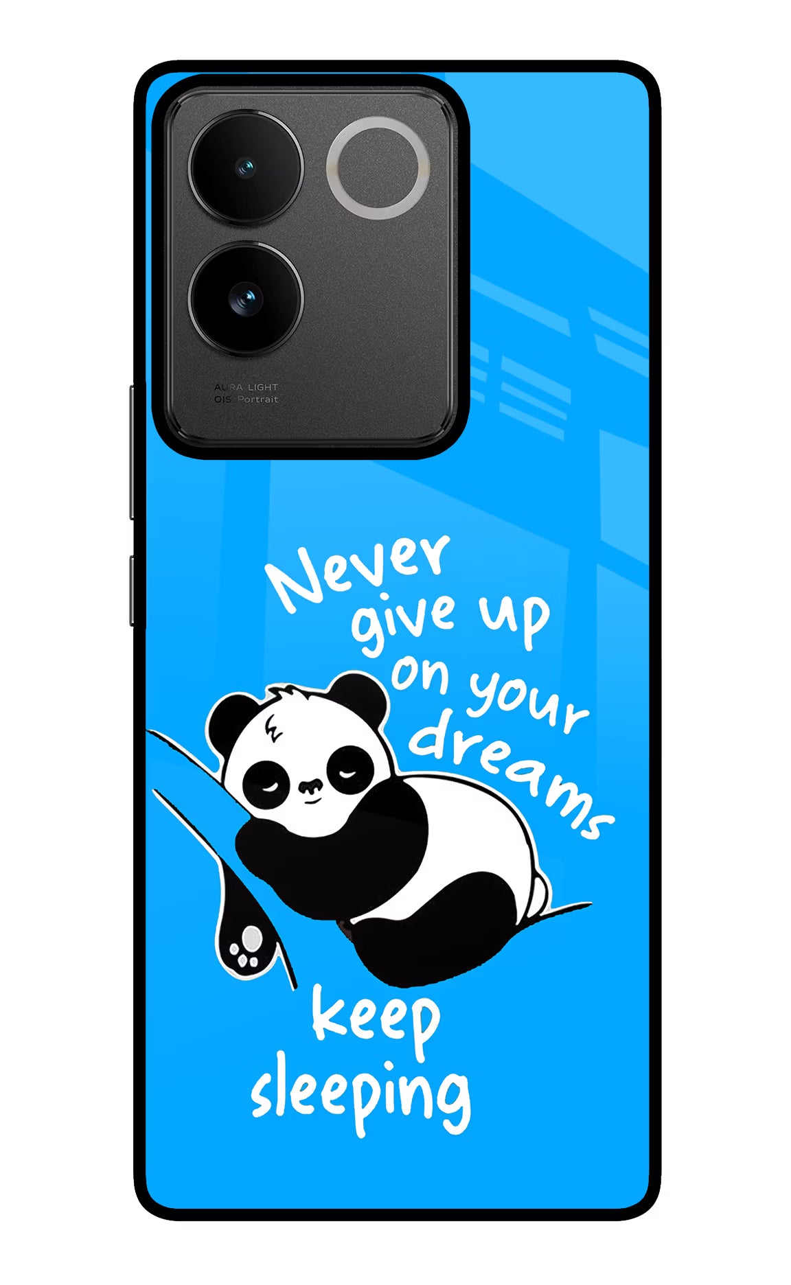 Keep Sleeping IQOO Z7 Pro 5G Glass Case Back Cover by Casekaro