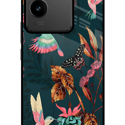 Birds IQOO Z7 Pro 5G Glass Case Back Cover by Casekaro