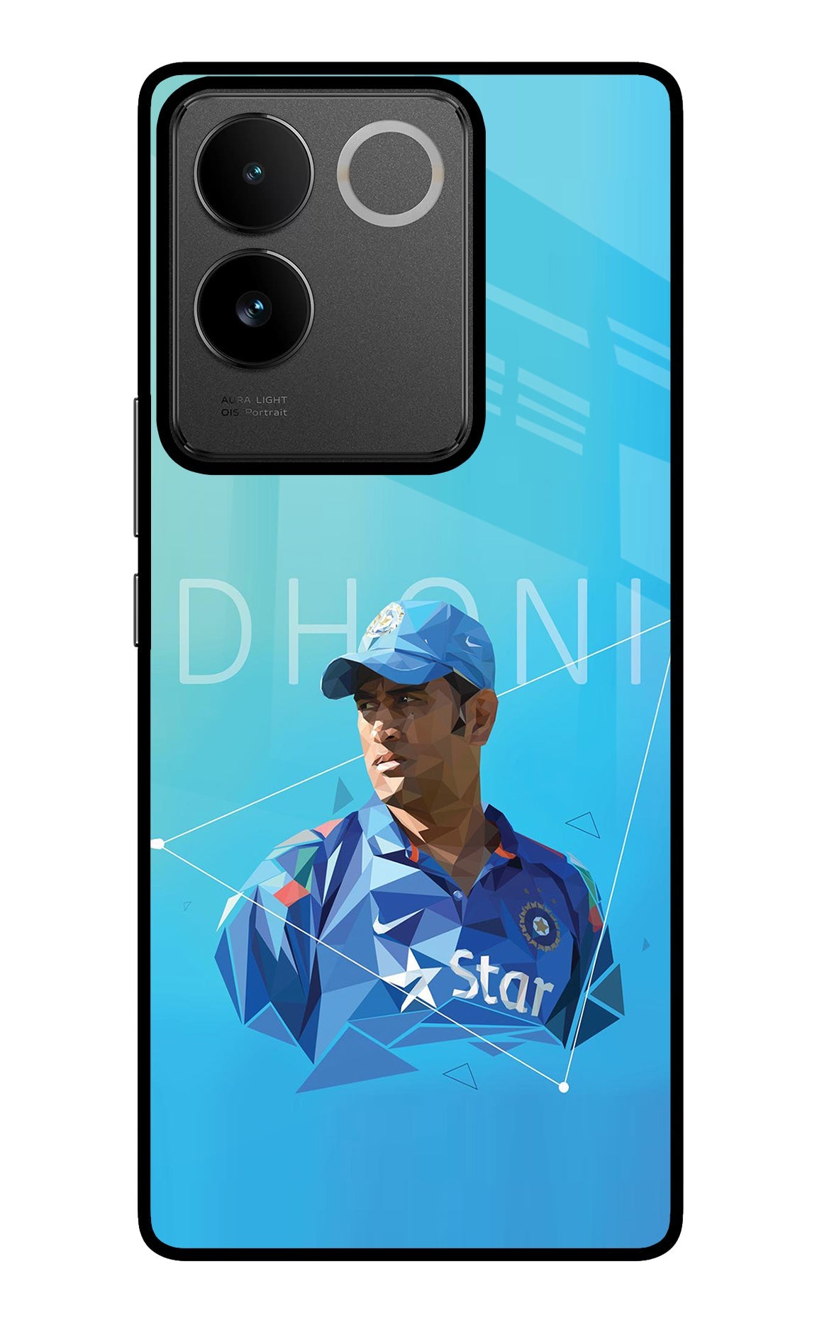 Dhoni Artwork IQOO Z7 Pro 5G Back Cover