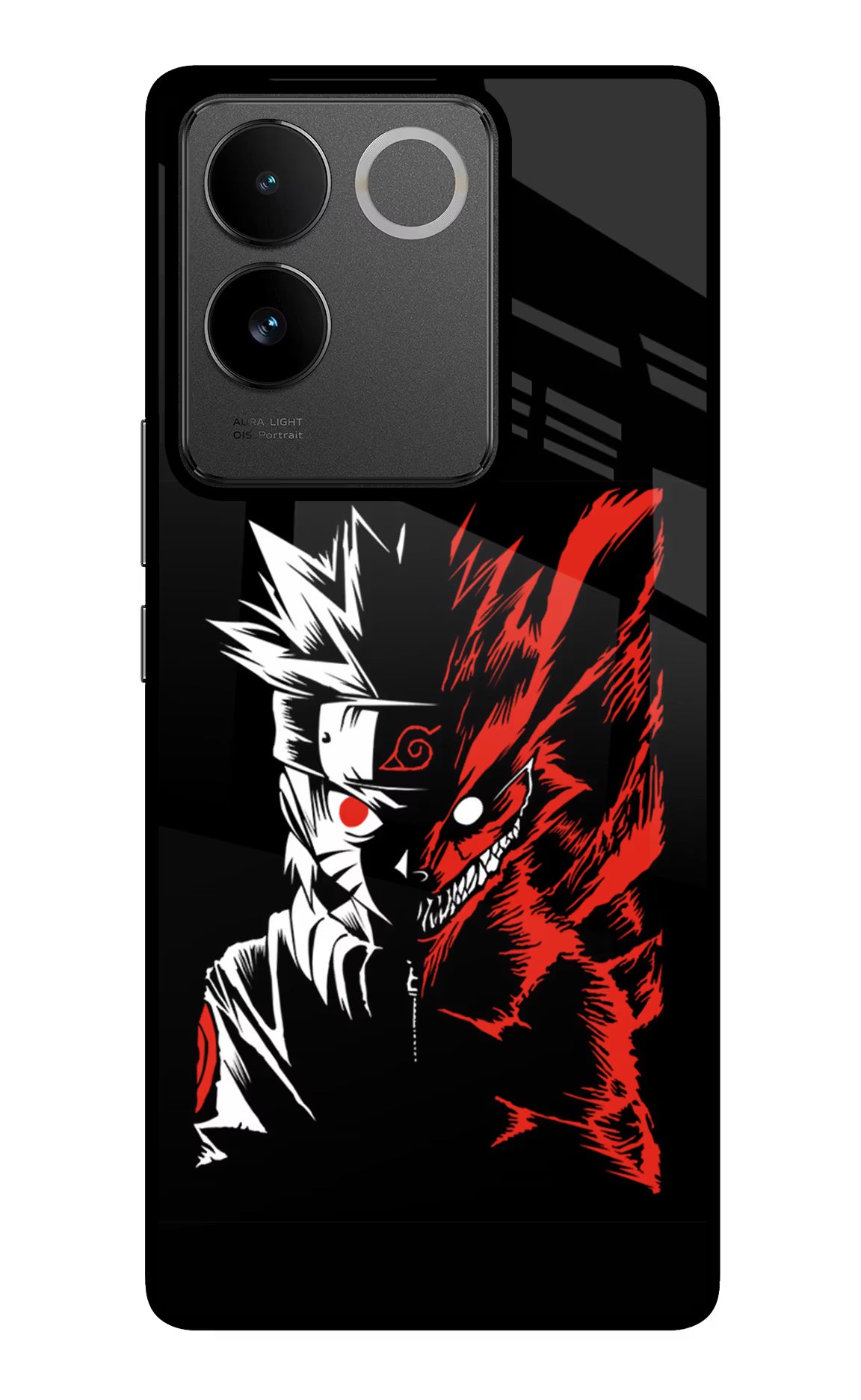 Naruto Two Face IQOO Z7 Pro 5G Glass Case Back Cover by Casekaro