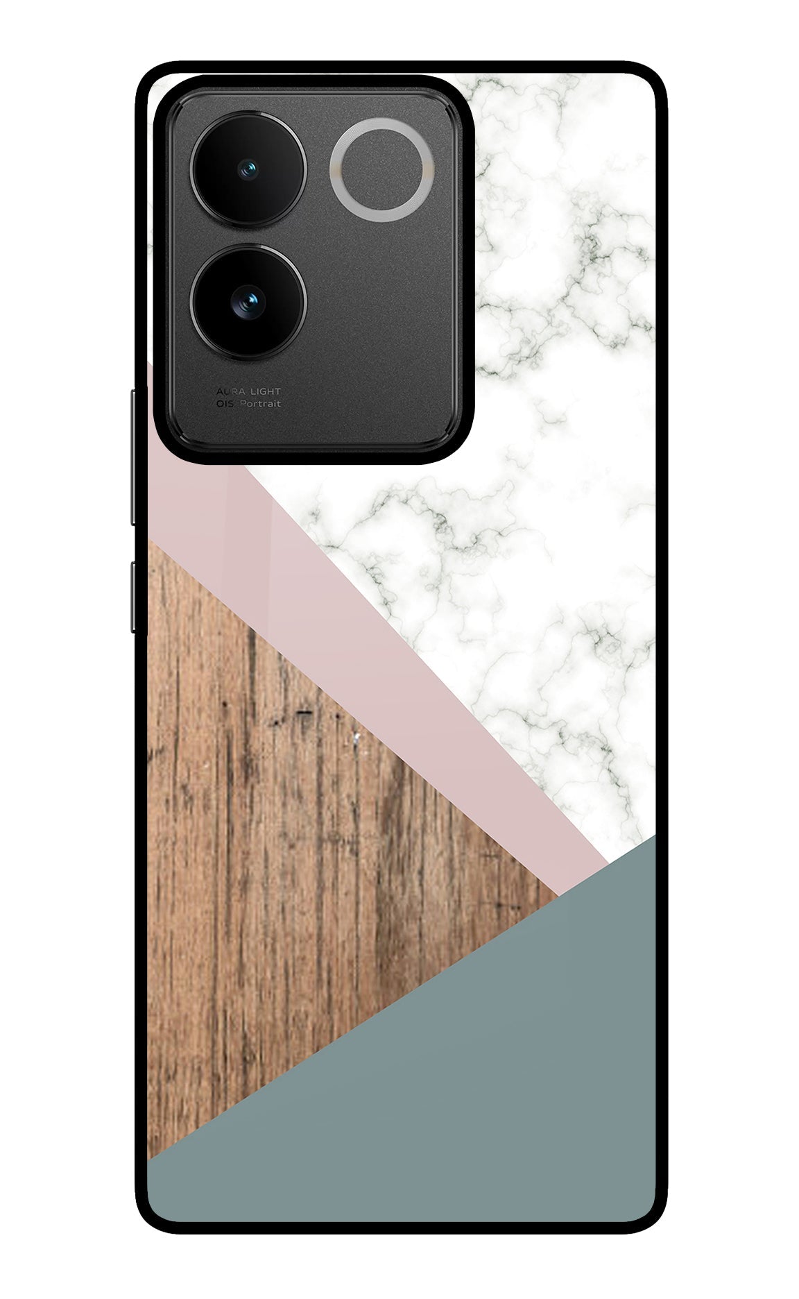 Marble wood Abstract IQOO Z7 Pro 5G Back Cover