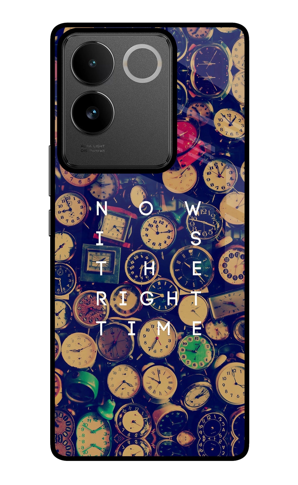 Now is the Right Time Quote IQOO Z7 Pro 5G Glass Case