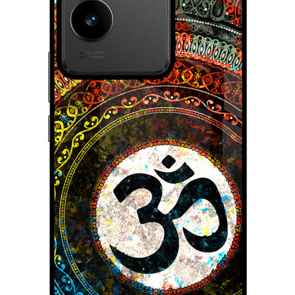 Om Cultural IQOO Z7 Pro 5G Glass Case Back Cover by Casekaro