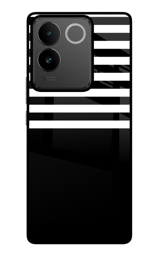 Black and White Print IQOO Z7 Pro 5G Glass Case