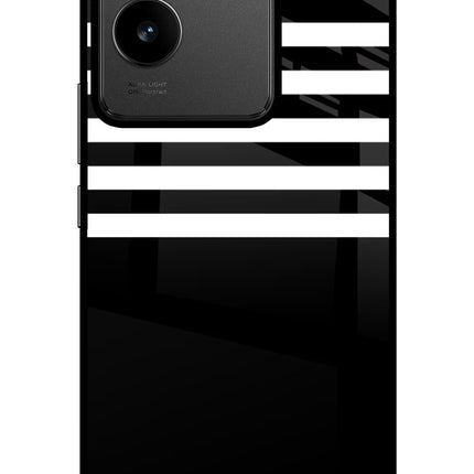 Black and White Print IQOO Z7 Pro 5G Glass Case