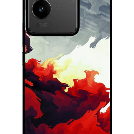 Fire Cloud IQOO Z7 Pro 5G Glass Case Back Cover by Casekaro