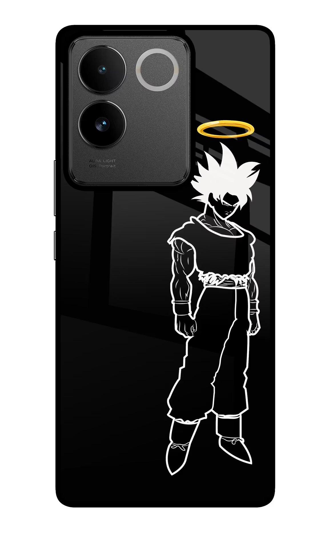 DBS Character IQOO Z7 Pro 5G Glass Case Back Cover by Casekaro
