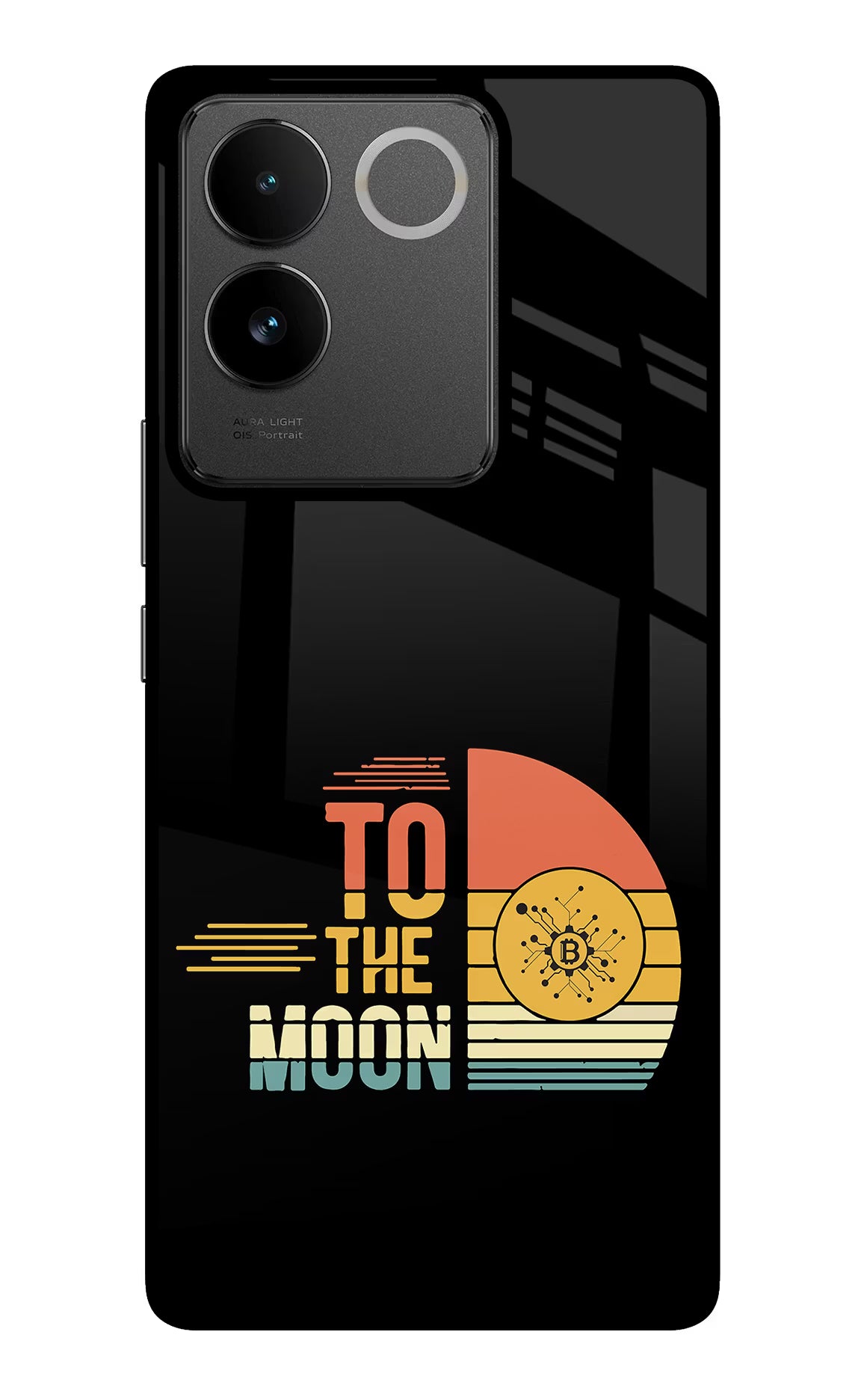 To the Moon IQOO Z7 Pro 5G Glass Case Back Cover by Casekaro