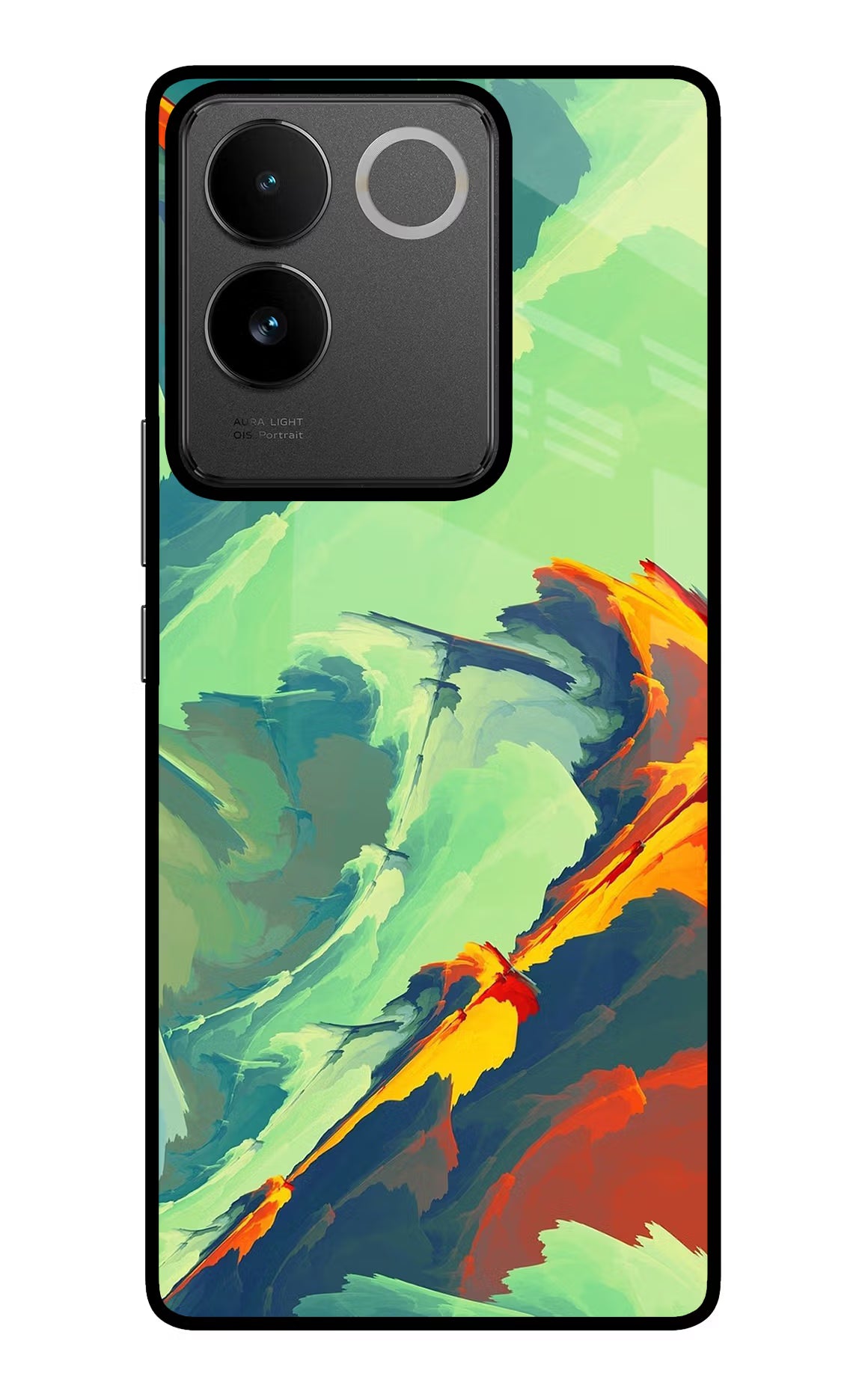 Paint Art IQOO Z7 Pro 5G Glass Case Back Cover by Casekaro