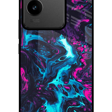 Abstract IQOO Z7 Pro 5G Glass Case Back Cover by Casekaro