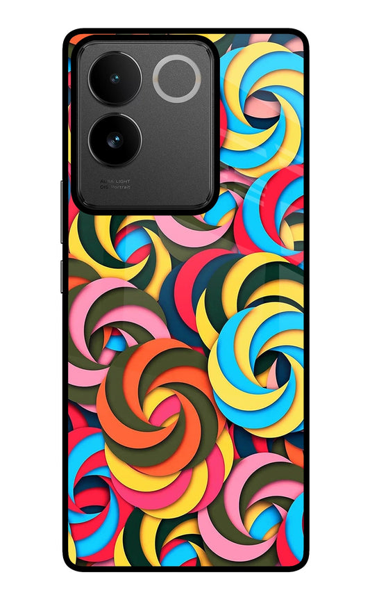 Spiral Pattern IQOO Z7 Pro 5G Glass Case