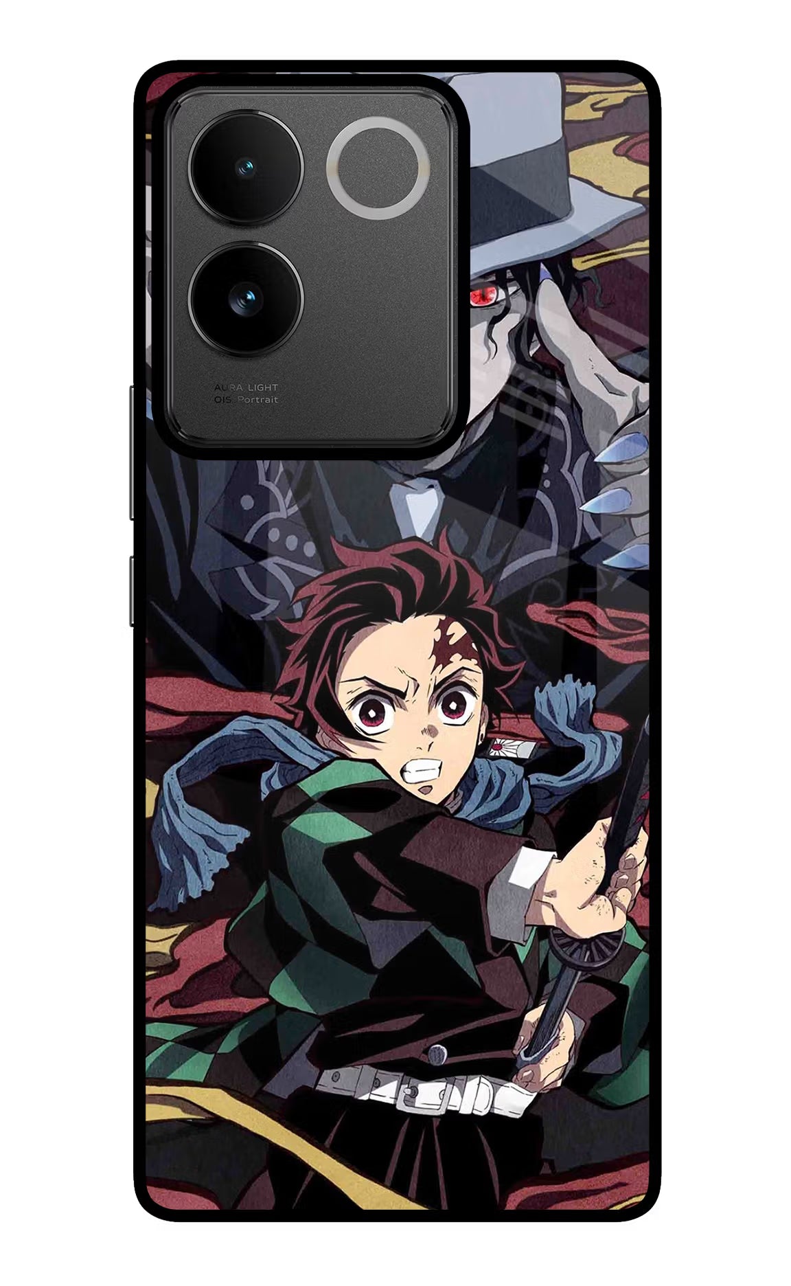 Demon Slayer IQOO Z7 Pro 5G Glass Case Back Cover by Casekaro
