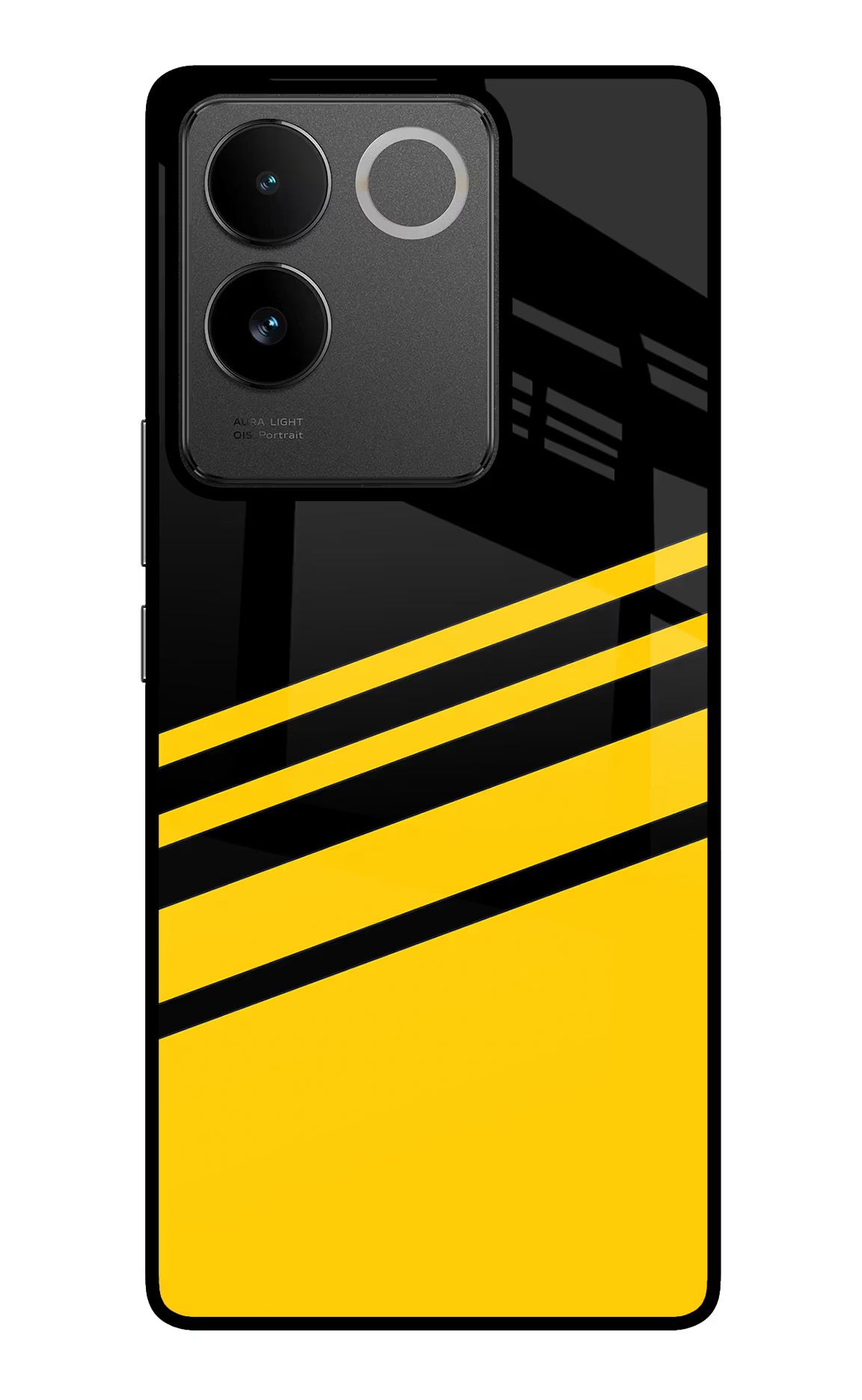 Yellow Shades IQOO Z7 Pro 5G Glass Case Back Cover by Casekaro