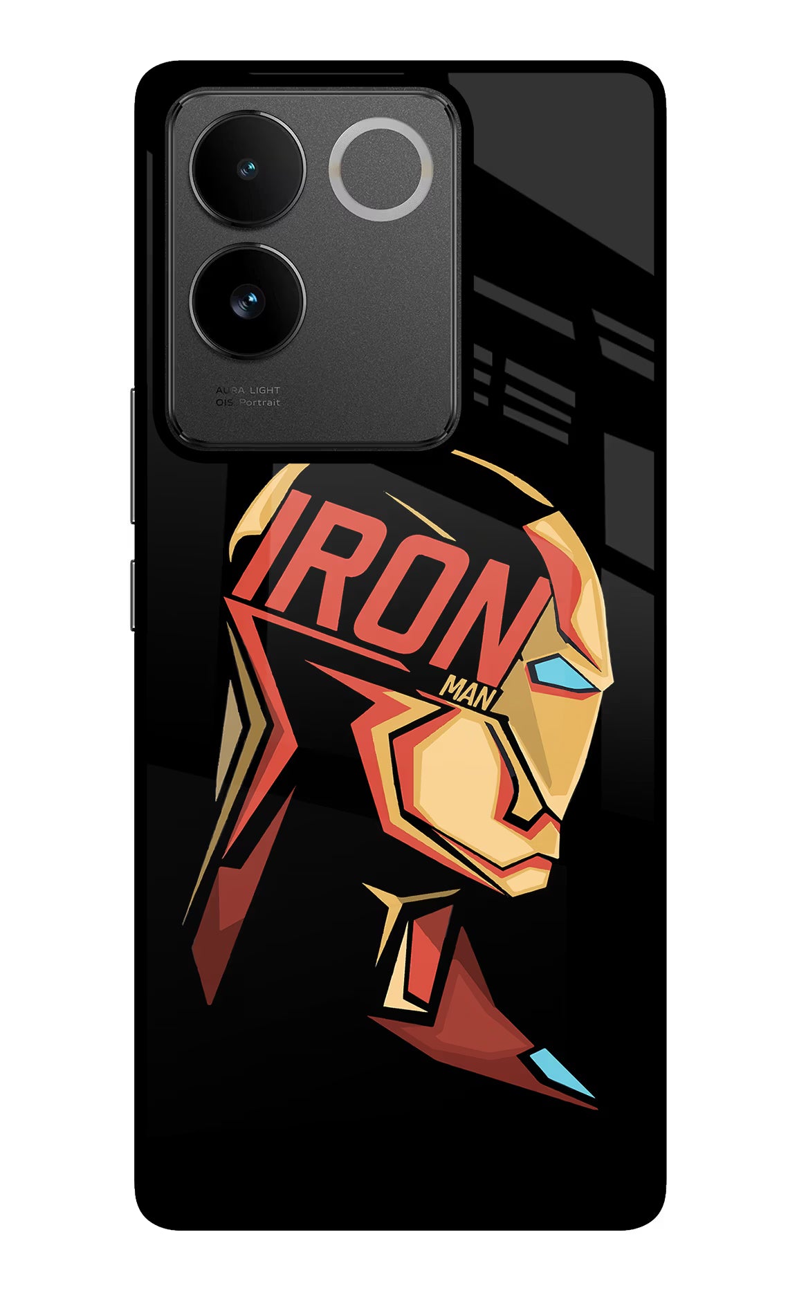 IronMan IQOO Z7 Pro 5G Glass Case Back Cover by Casekaro
