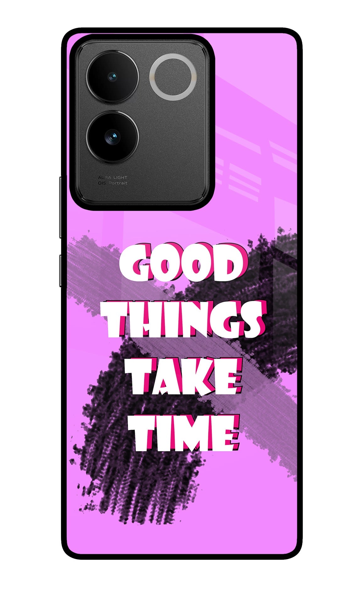 Good Things Take Time IQOO Z7 Pro 5G Glass Case