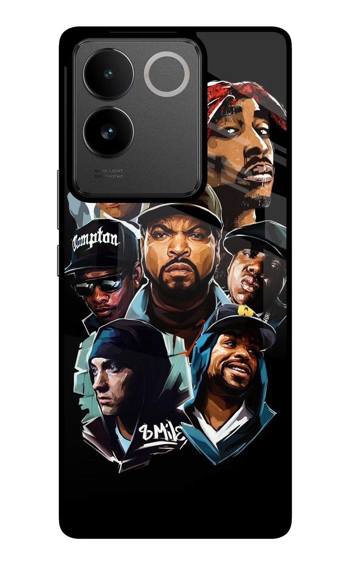 Rappers IQOO Z7 Pro 5G Glass Case Back Cover by Casekaro
