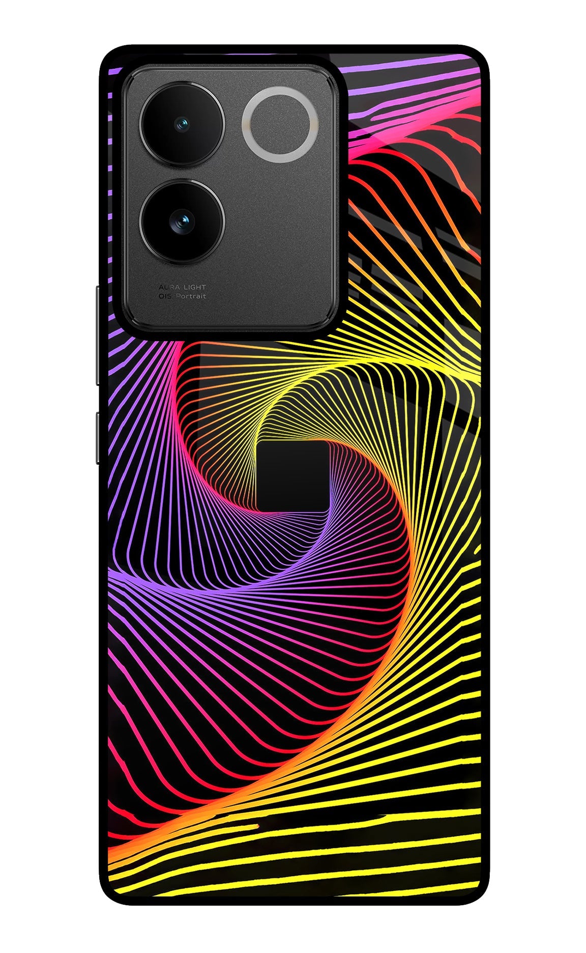 Colorful Strings IQOO Z7 Pro 5G Glass Case