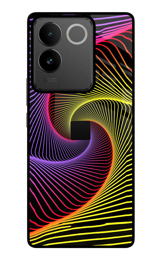 Colorful Strings IQOO Z7 Pro 5G Glass Case