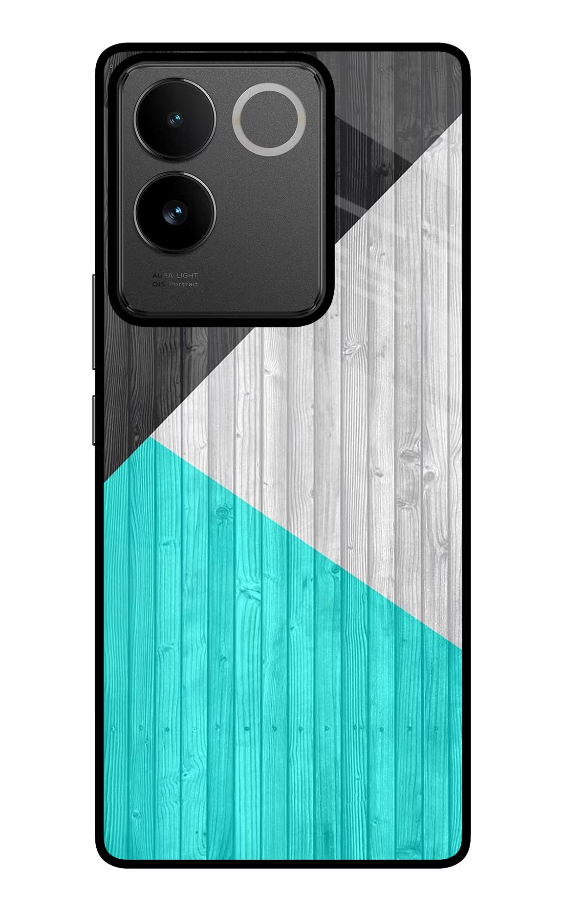 Wooden Abstract IQOO Z7 Pro 5G Glass Case Back Cover by Casekaro
