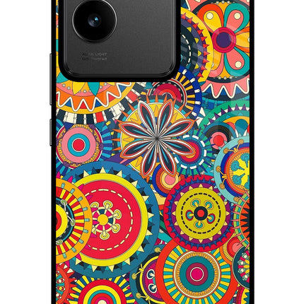 Gol Gol Art IQOO Z7 Pro 5G Glass Case Back Cover by Casekaro