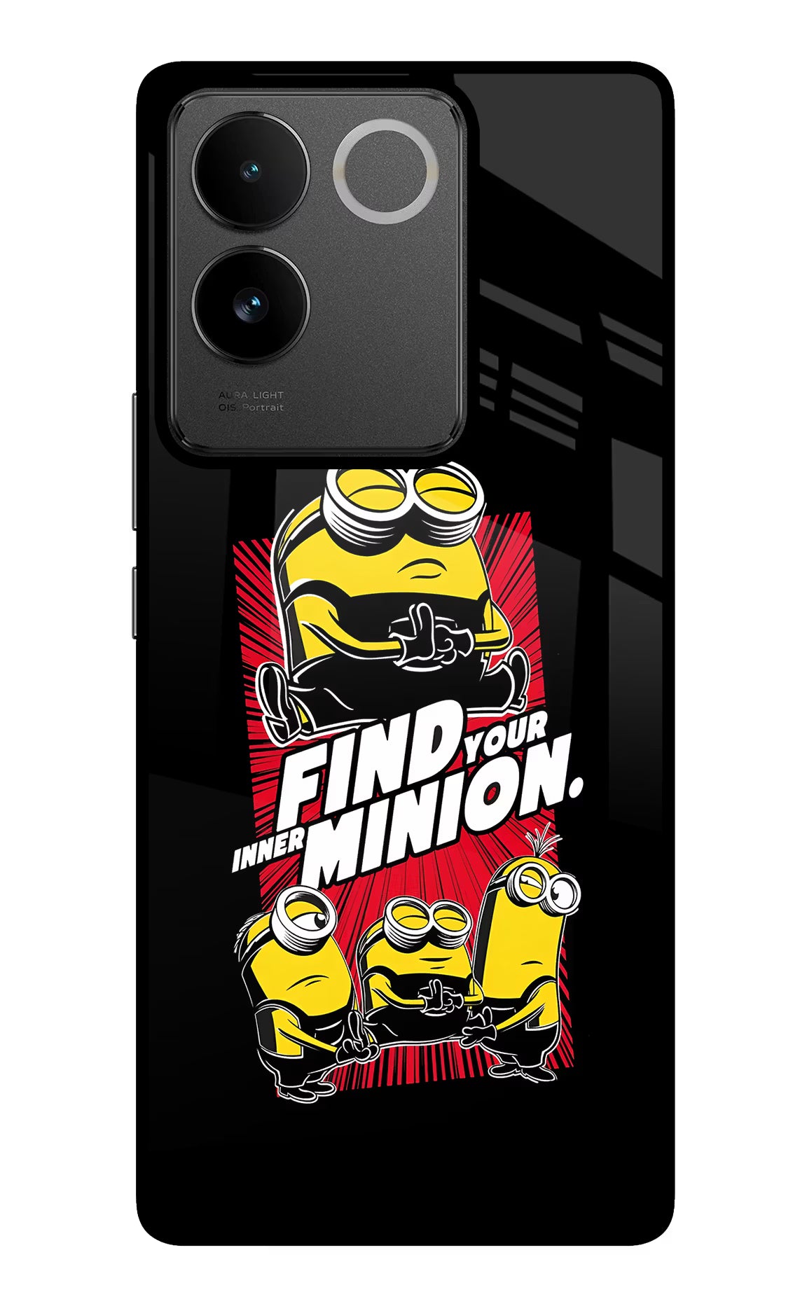 Find your inner Minion IQOO Z7 Pro 5G Glass Case Back Cover by Casekaro