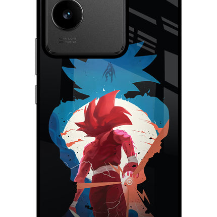 Goku IQOO Z7 Pro 5G Glass Case Back Cover by Casekaro